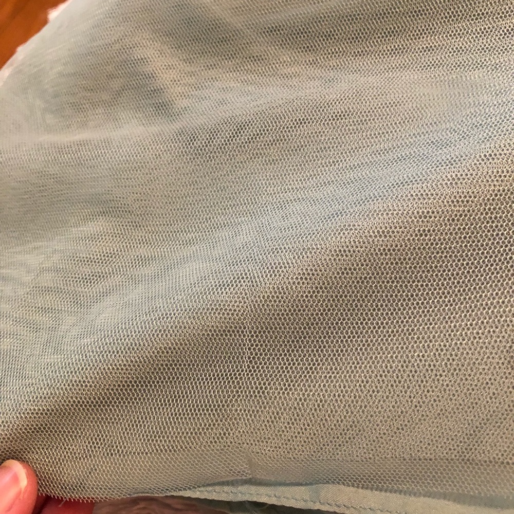 David’s Bridal Dusty Sage Soft Net Gown - image 8